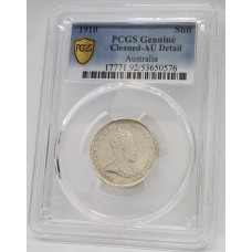 AUSTRALIA 1910 . ONE 1 SHILLING . GENUINE